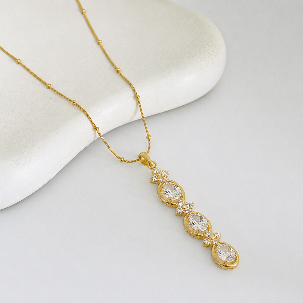 Celestia Bloom Gold Necklace