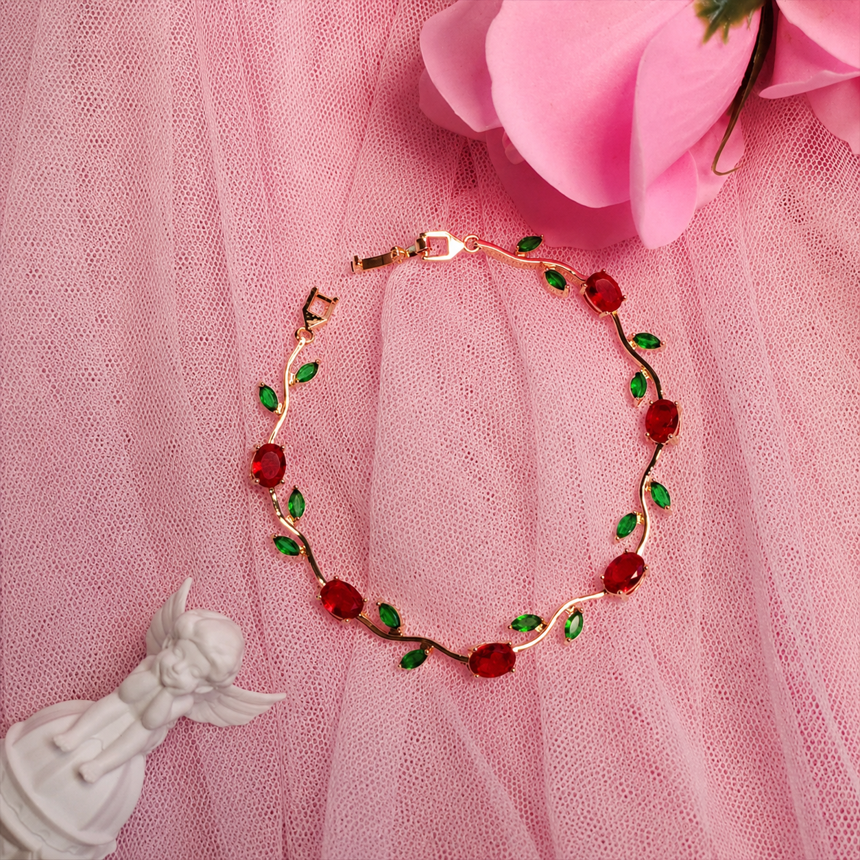 Red Tulip Bracelet