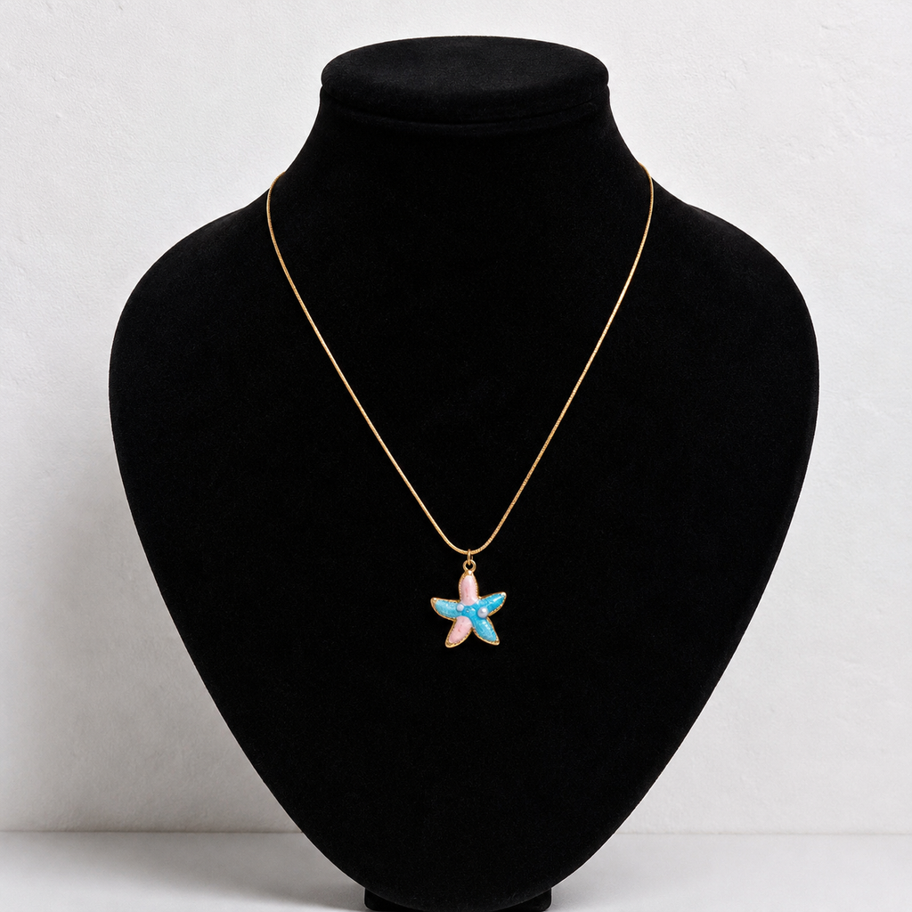 Star Fish Gold Necklace