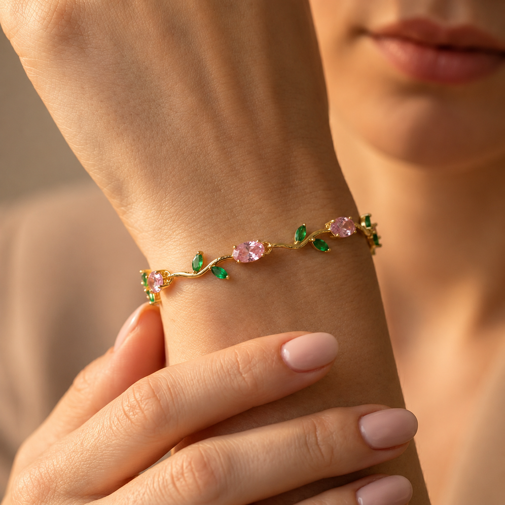 Pink Tulip Bracelet